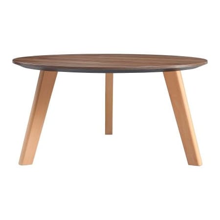 Lorell Lorell Relevance Walnut Round Coffee Table LLR16247